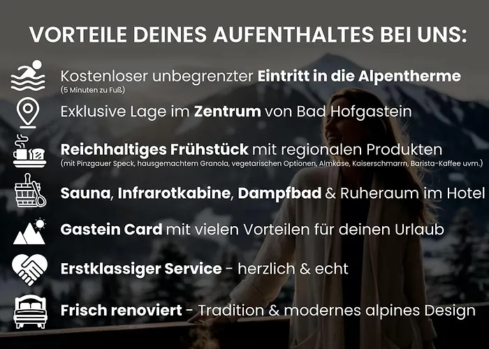 Greti - Alpine Boutique Mit Alpentherme Eintritt, Reichhaltigem Fruehstueck, Sauna * Bad Hofgastein